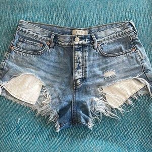 Free People Jean Shorts